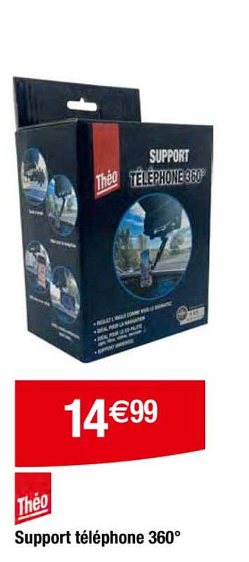 Support téléphone 360°