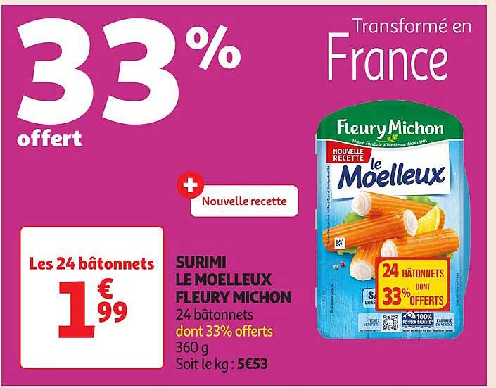 SURIMI LE MOELLEUX FLEURY MICHON