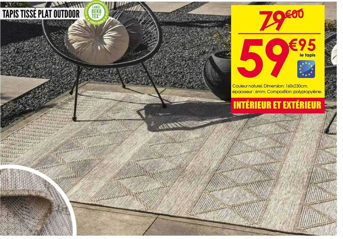 TAPIS TISSÉ PLAT OUTDOOR