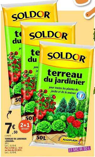Terreau du jardinier SOLDOR 50 L
