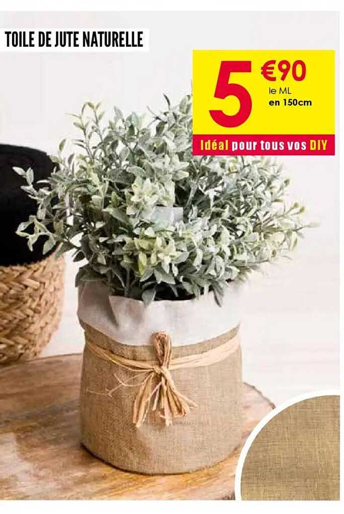 TOILE DE JUTE NATURELLE