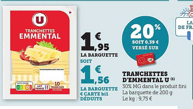 Tranches d'Emmental U
