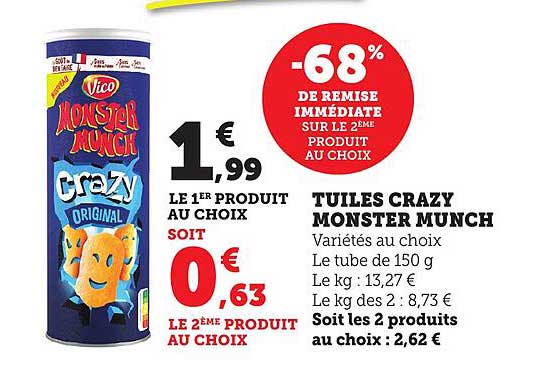 TUILES CRAZY MONSTER MUNCH