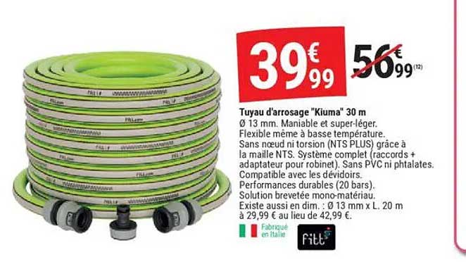 Tuyau d'arrosage "Kiuma" 30 m