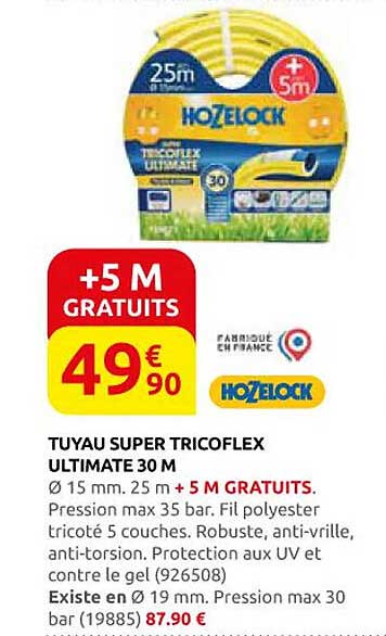 TUYAU SUPER TRICOFLEX ULTIMATE 30 M