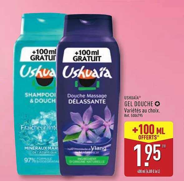 USHUAÏA® GEL DOUCHE ★ Variétés au choix.