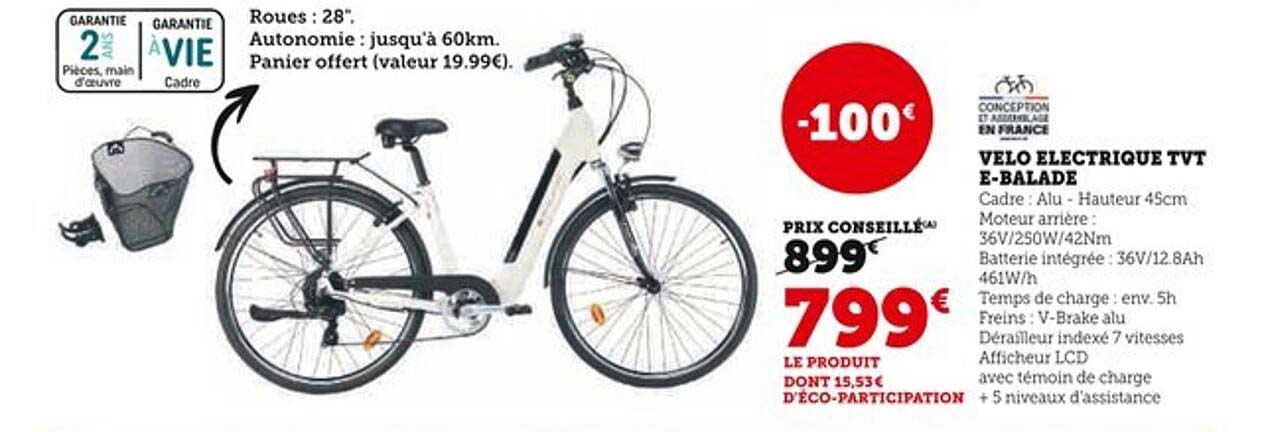 Vélo électrique TVT E-Balade
