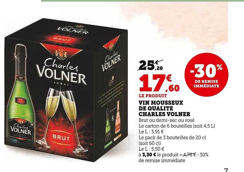 VIN MOUSSEUX DE QUALITE CHARLES VOLNER
