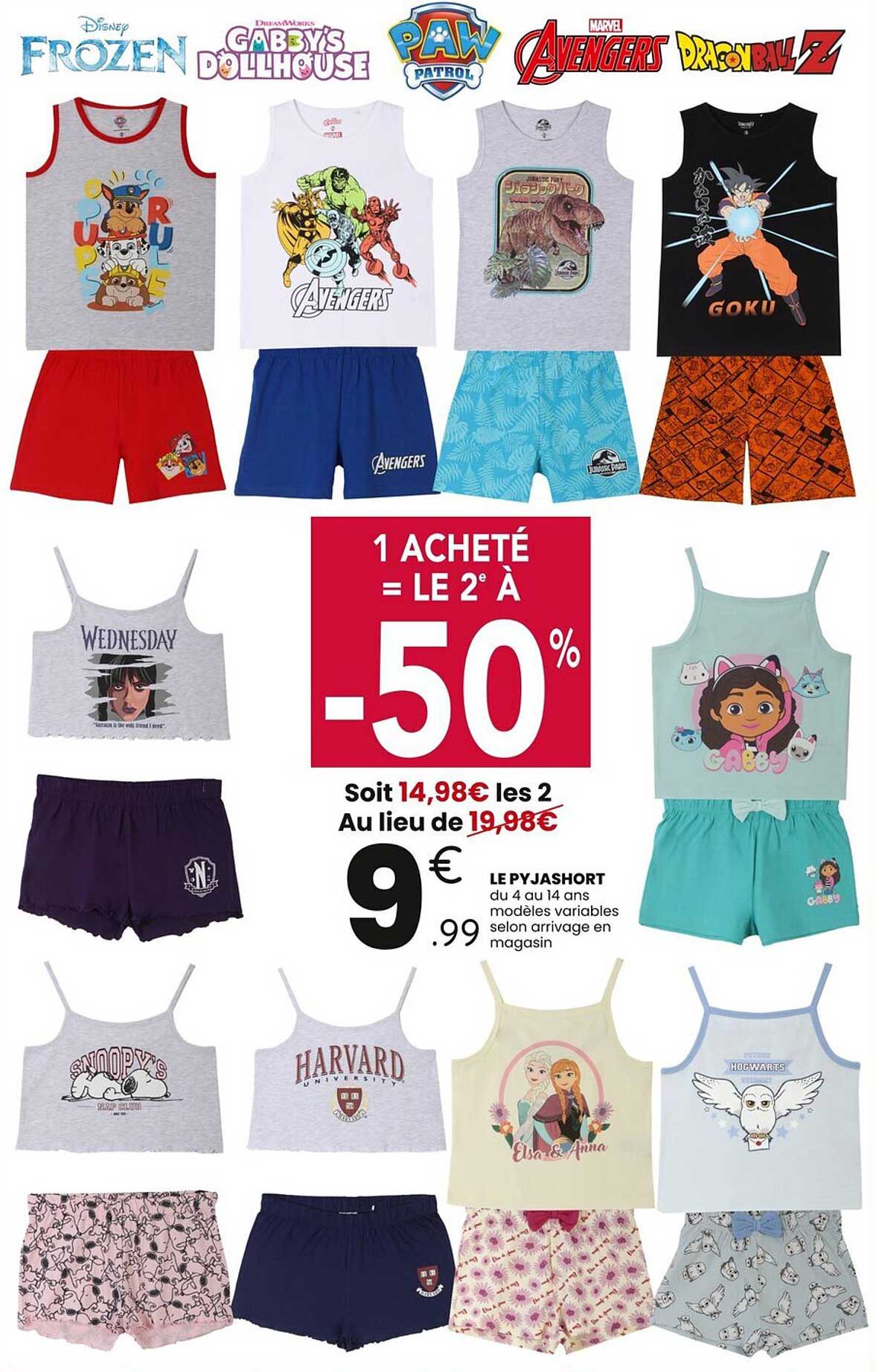 1 ACHETÉ = LE 2° À -50%