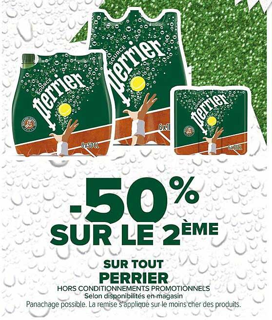 -50% SUR LE 2ème SUR TOUT PERRIER