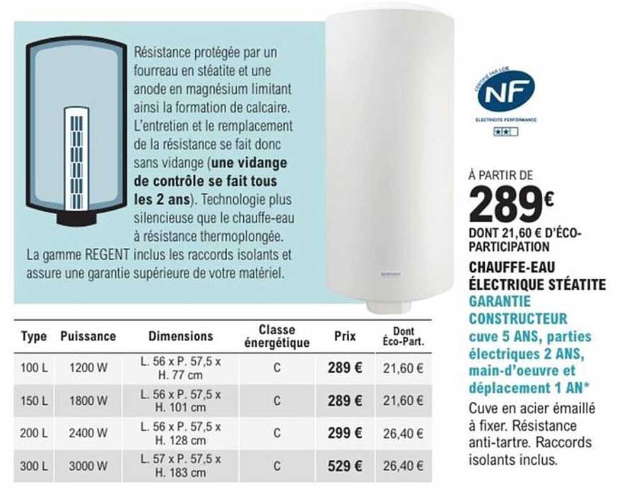 À PARTIR DE 289€