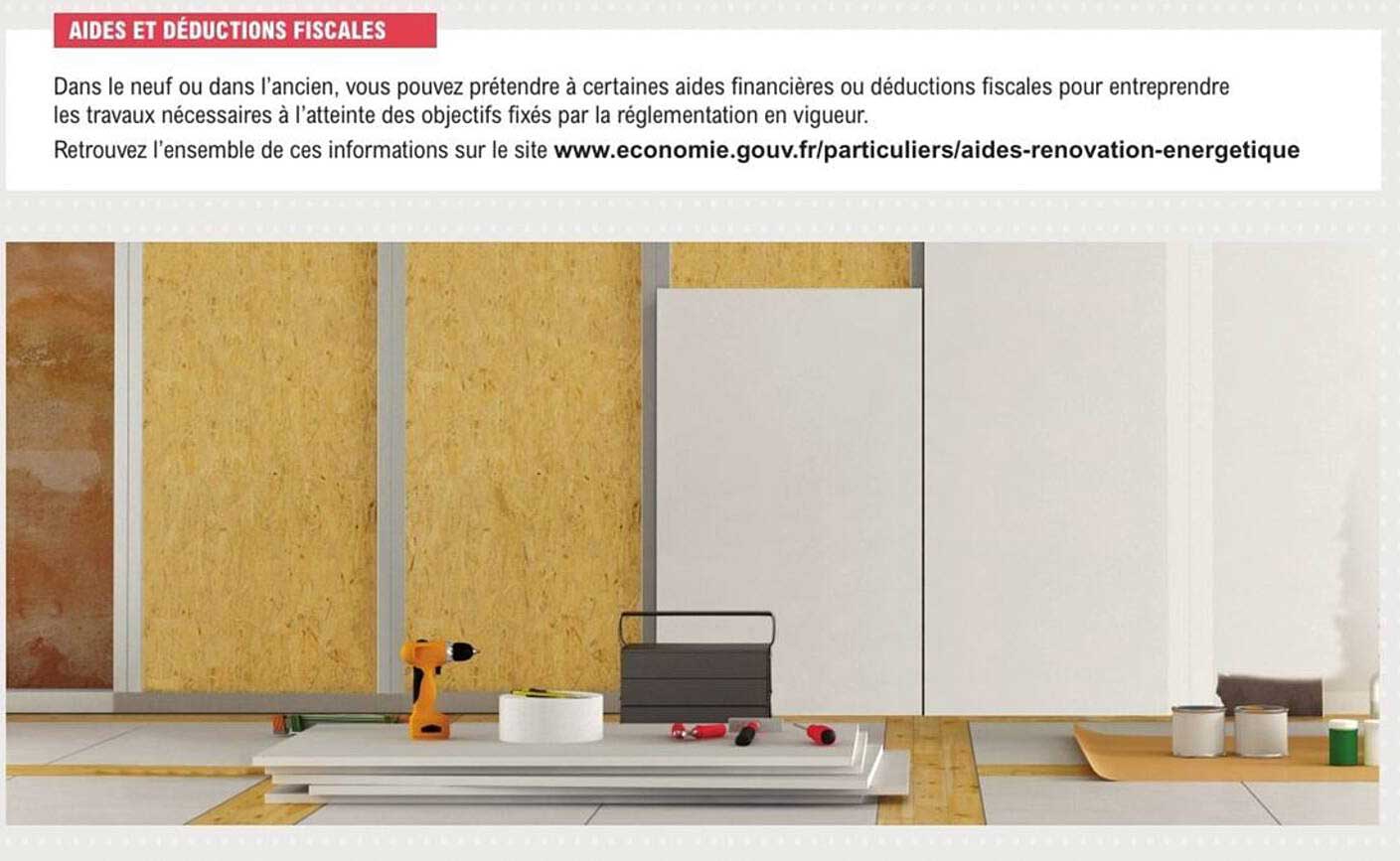 AIDES ET DÉDUCTIONS FISCALES