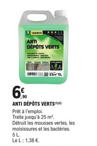 ANTI DÉPÔTS VERTS