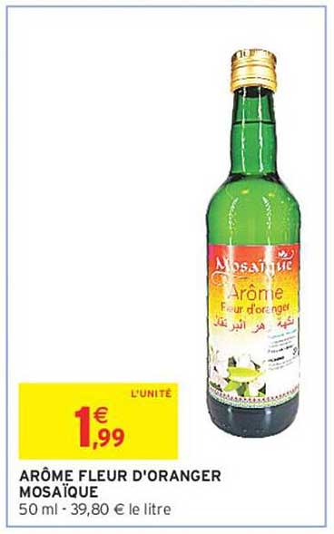 ARÔME FLEUR D'ORANGER MOSAÏQUE
