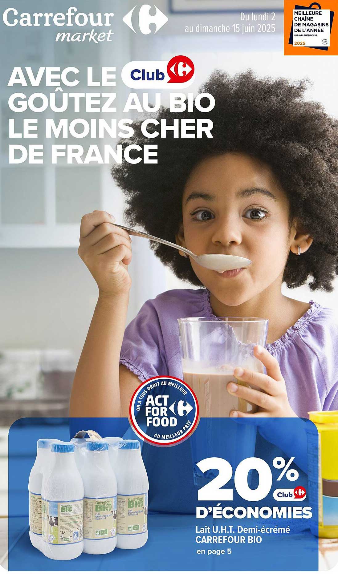 Avec le Club Carrefour, goûtez au bio le moins cher de France