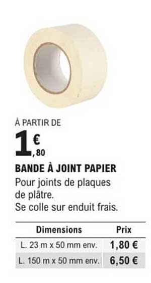 BANDE À JOINT PAPIER