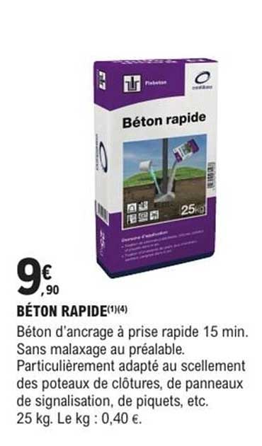 BÉTON RAPIDE
