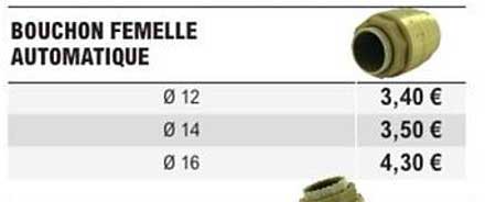 BOUCHON FEMELLE AUTOMATIQUE