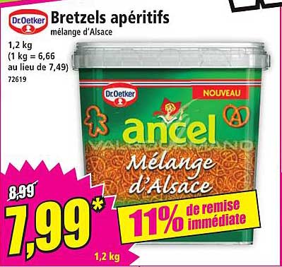 Bretzels apéritifs mélange d'Alsace