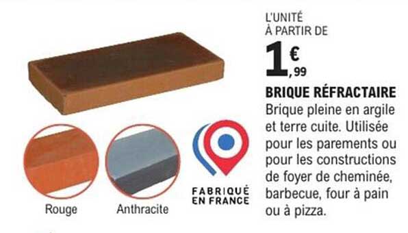 BRIQUE RÉFR ACTAIRE