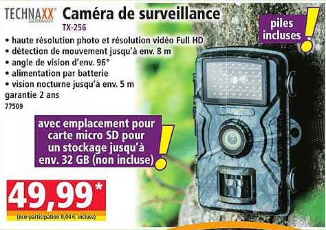 Caméra de surveillance TX-256