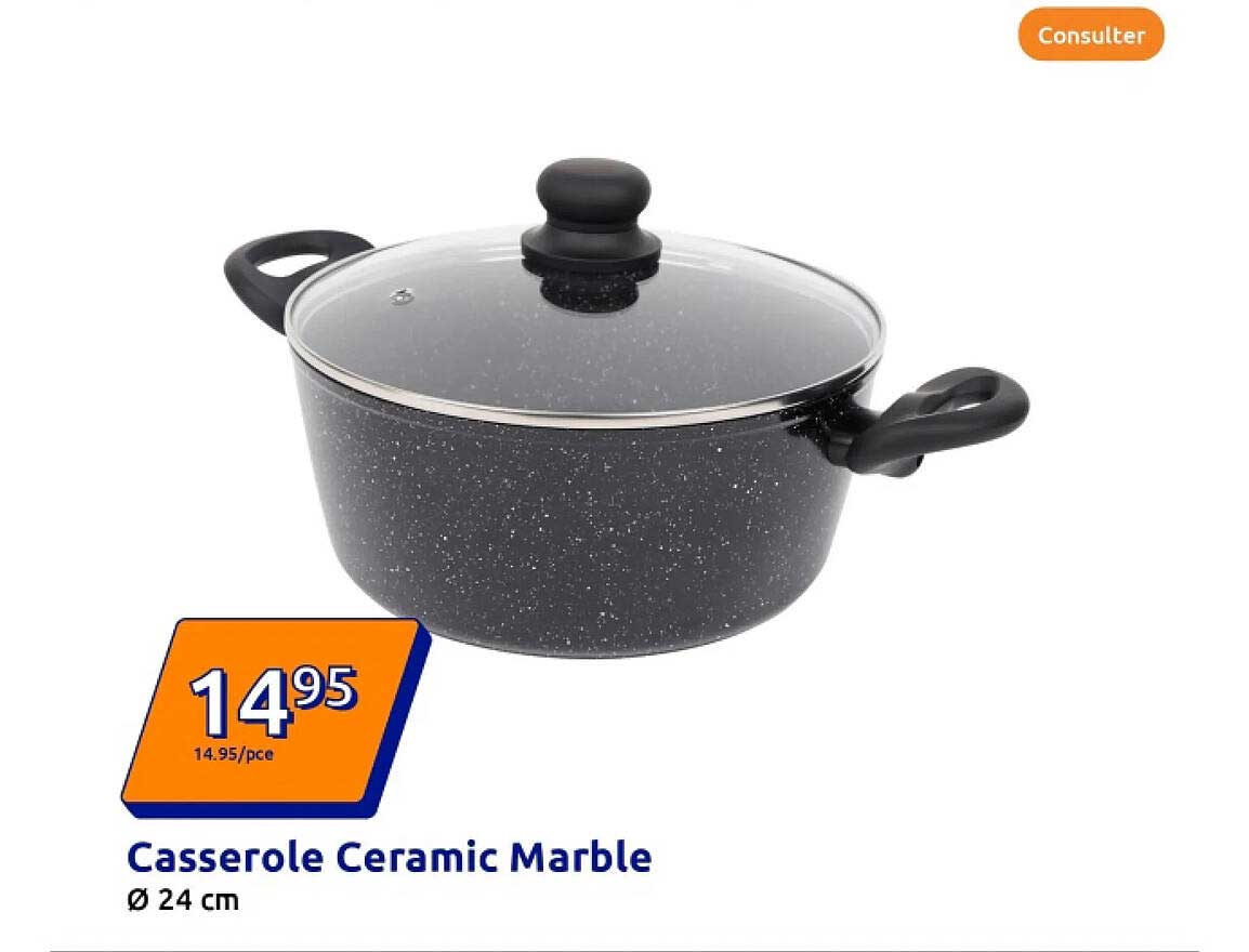 Casserole Ceramic Marble Ø 24 cm