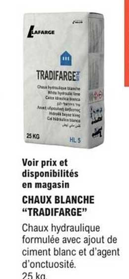 CHAUX BLANCHE “TRADIFARGE”