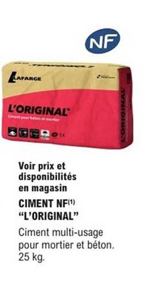 CIMENT NF(1) "L'ORIGINAL"