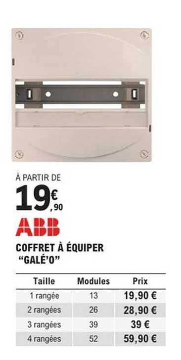 COFFRET À ÉQUIPER “GALÉ’O”