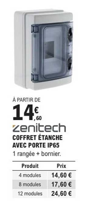 Coffret étanche avec porte IP65