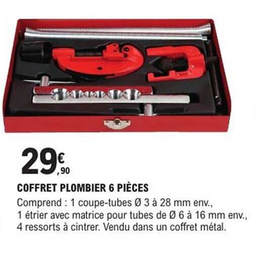 COFFRET PLOMBIER 6 PIÈCES