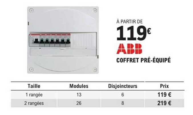 COFFRET PRÉ-ÉQUIPÉ ABB À PARTIR DE 119€