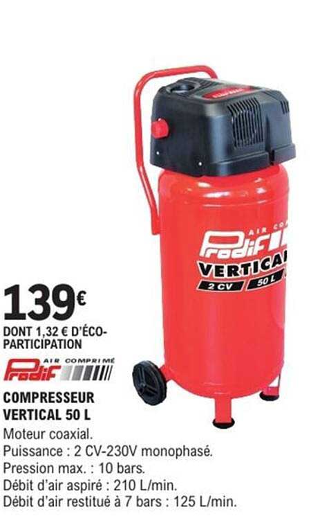 COMPRESSEUR VERTICAL 50 L