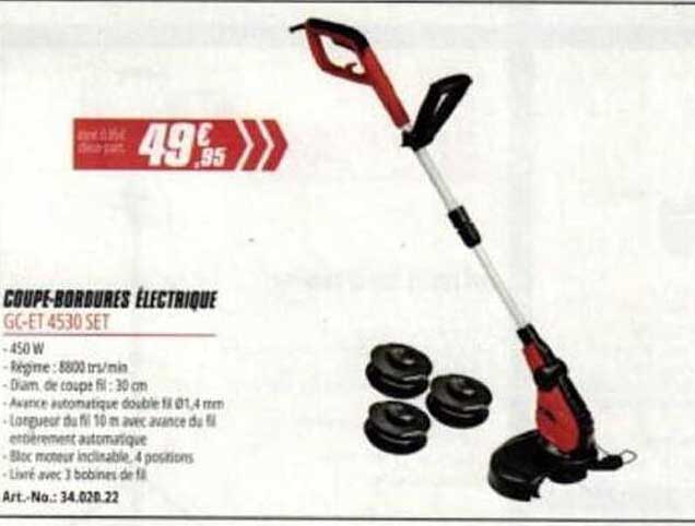 COUPE-BORDURES ÉLECTRIQUE GC-ET 4530 SET