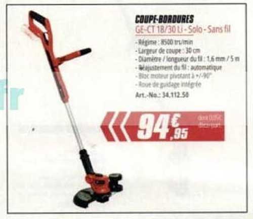 COUPE-BORDURES GE-CT 18/30 Li - Solo - Sans fil