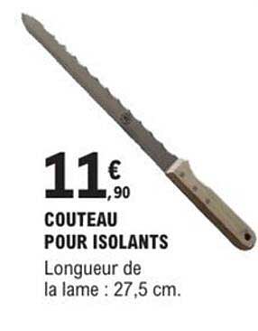 COUTEAU POUR ISOLANTS