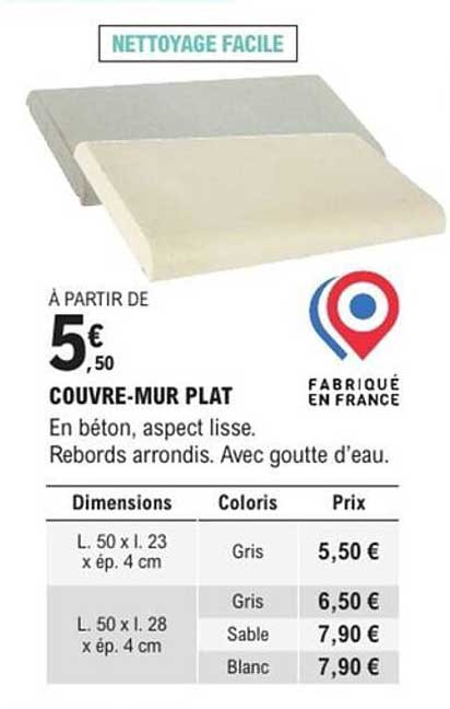 COUVRE-MUR PLAT