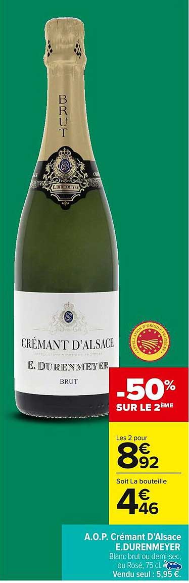 Crémant d'Alsace E. Durenmeyer Brut