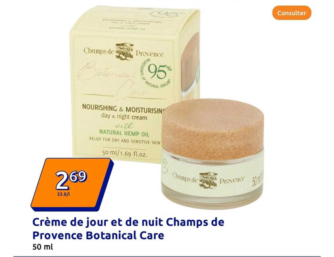 Crème de jour et de nuit Champs de Provence Botanical Care