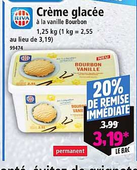 Crème glacée à la vanille Bourbon