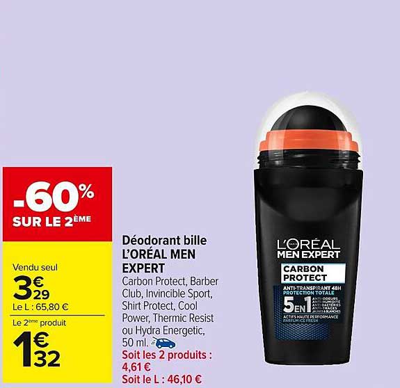 Déodorant bille L’ORÉAL MEN EXPERT