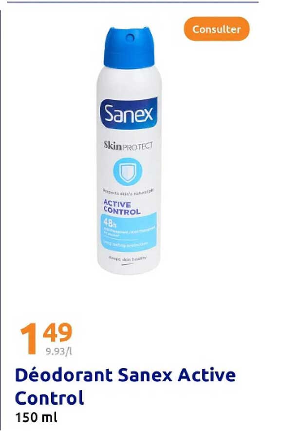 Déodorant Sanex Active Control