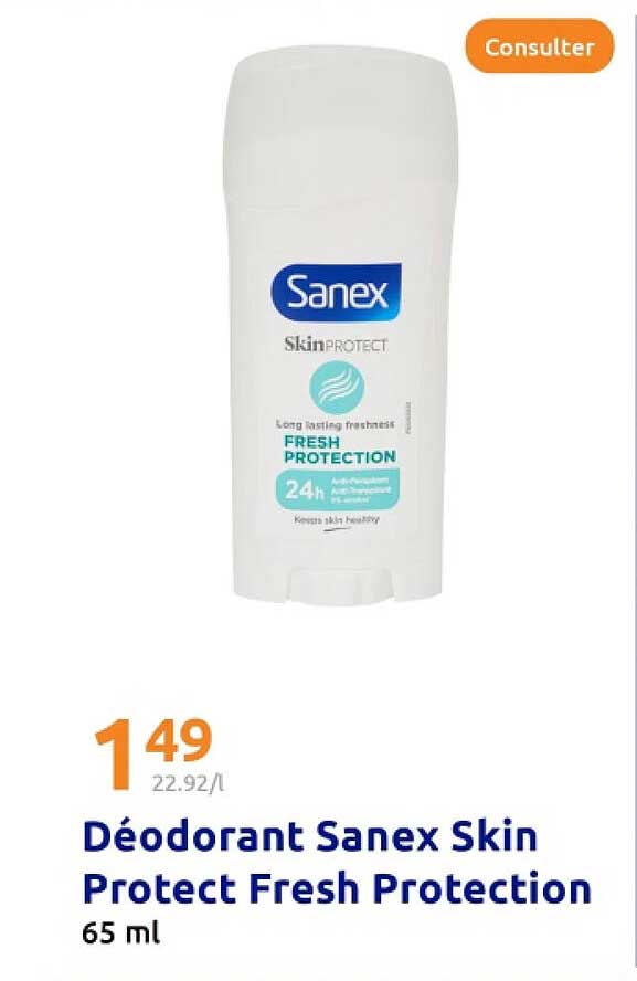 Déodorant Sanex Skin Protect Fresh Protection 65 ml
