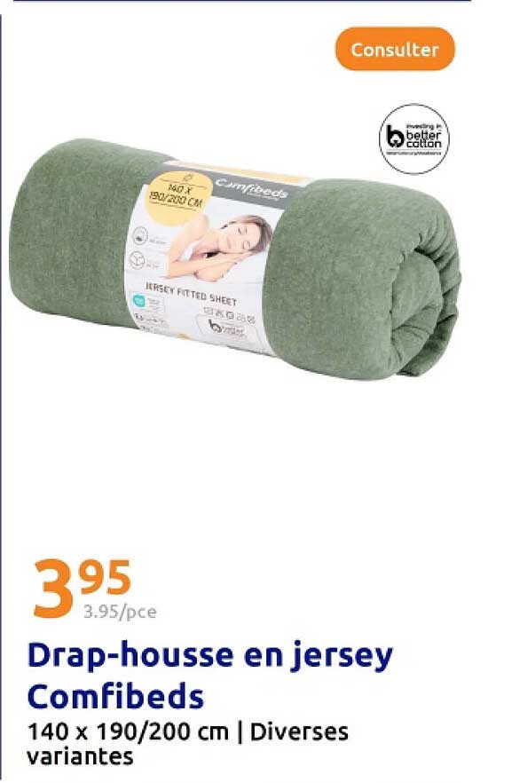 Drap-housse en jersey Comfibeds