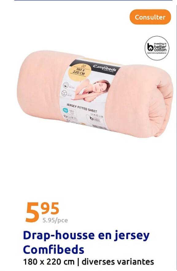 Drap-housse en jersey Comfibeds