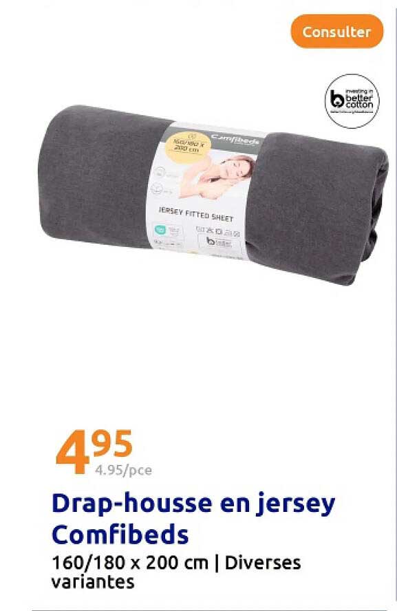 Drap-housse en jersey Comfibeds