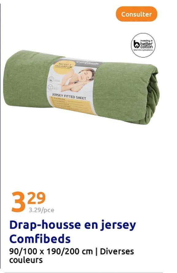 Drap-housse en jersey Comfibeds