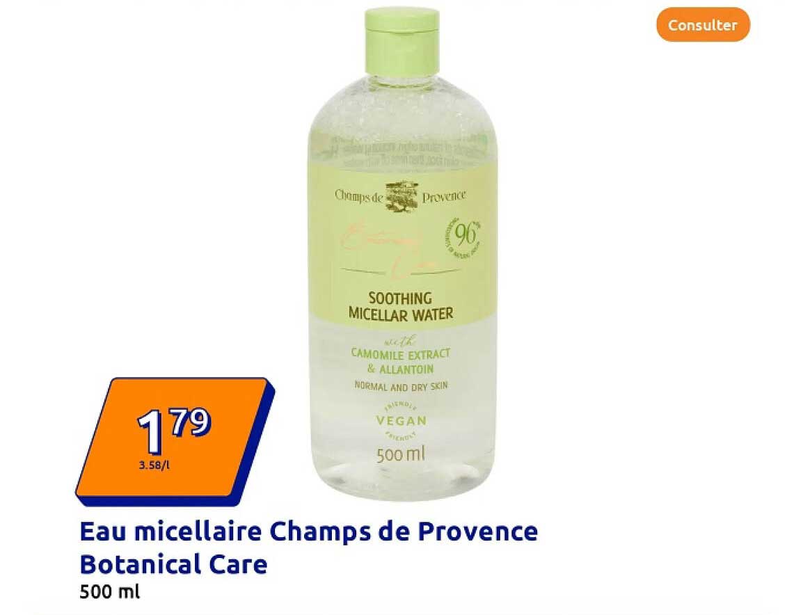 Eau micellaire Champs de Provence Botanical Care