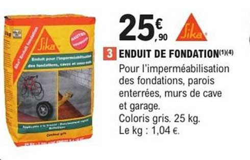 ENDUIT DE FONDATION
