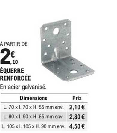 ÉQUERRE RENFORCÉE